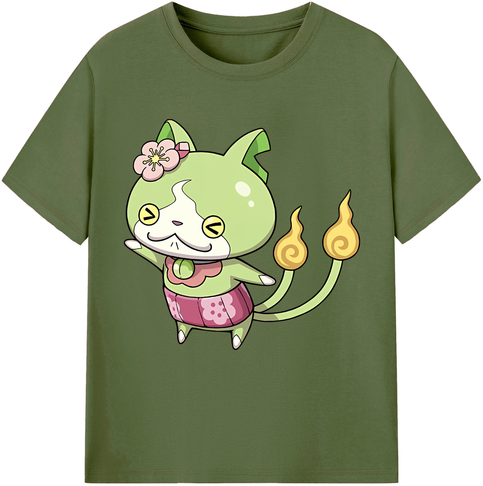 （画像用） 妖怪ウォッチ Yo-kai Watch 綿100％半袖Tシャツ（フロントプリント）